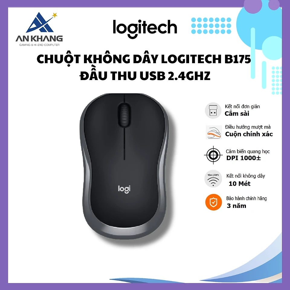 Chuột không dây Logitech B175