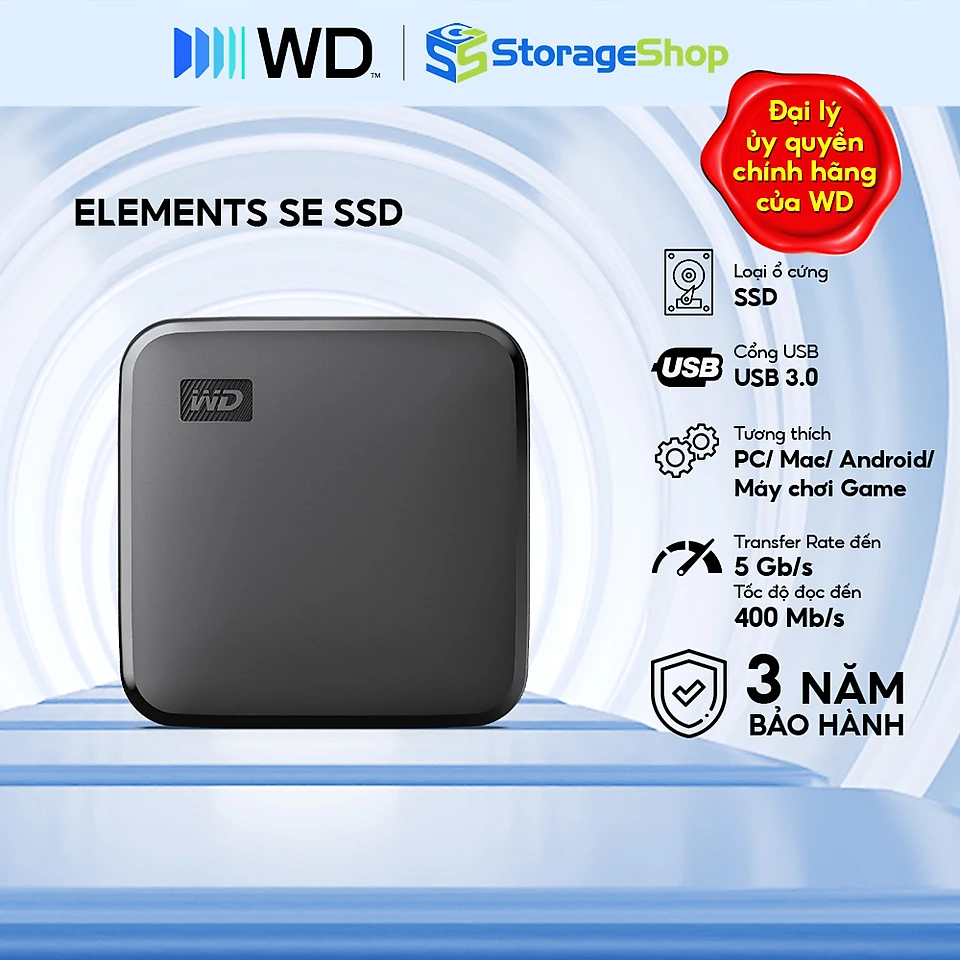 Ổ cứng WD Elements SE SSD 480GB1TB2TB Hàng Chính Hãng - 1TB