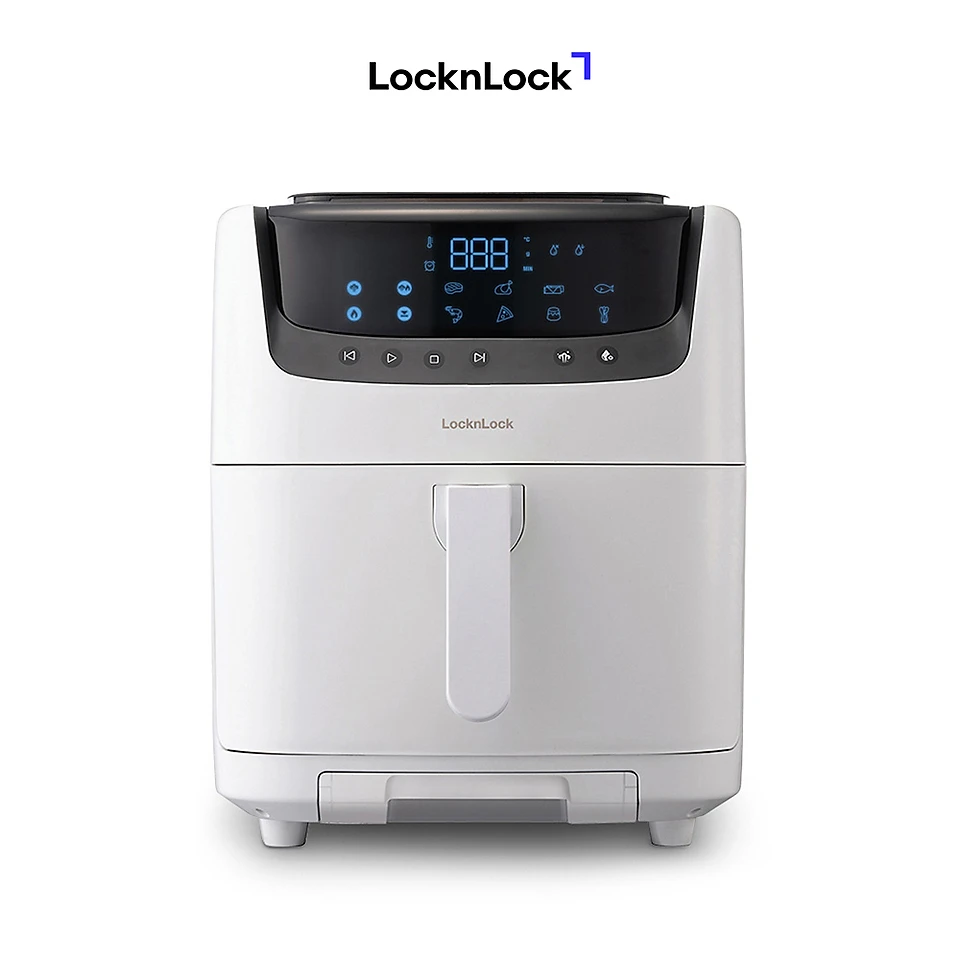 Nồi Chiên Không Dầu Kết Hợp Chức Năng Hấp Lock&Lock EJF881IVY 7L - Ngà - Hàng Chính Hãng
