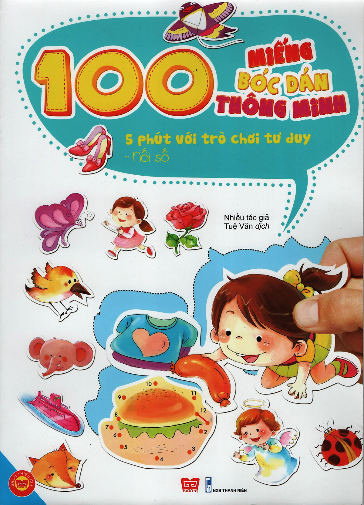 100 Miếng Bóc Dán Thông Minh - 5 Phút Với Trò Chơi Tư Duy - Nối Số