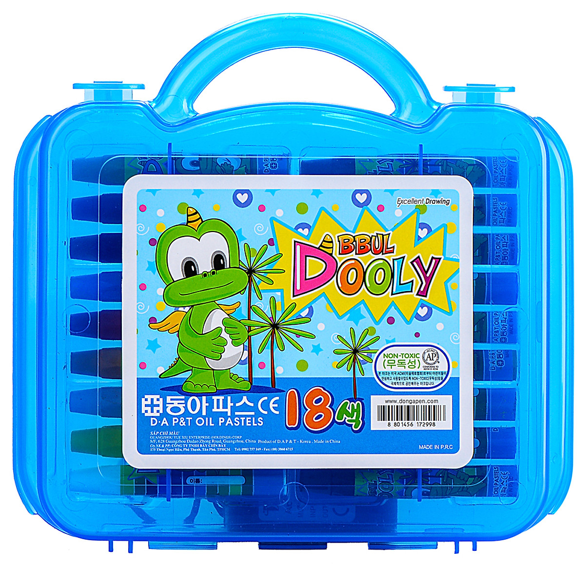 Bút Sáp Màu Dooly 18 Màu
