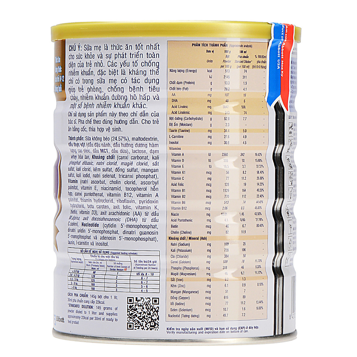 Sữa Bột Abbott Similac Neosure IQ SNVLA (850g)