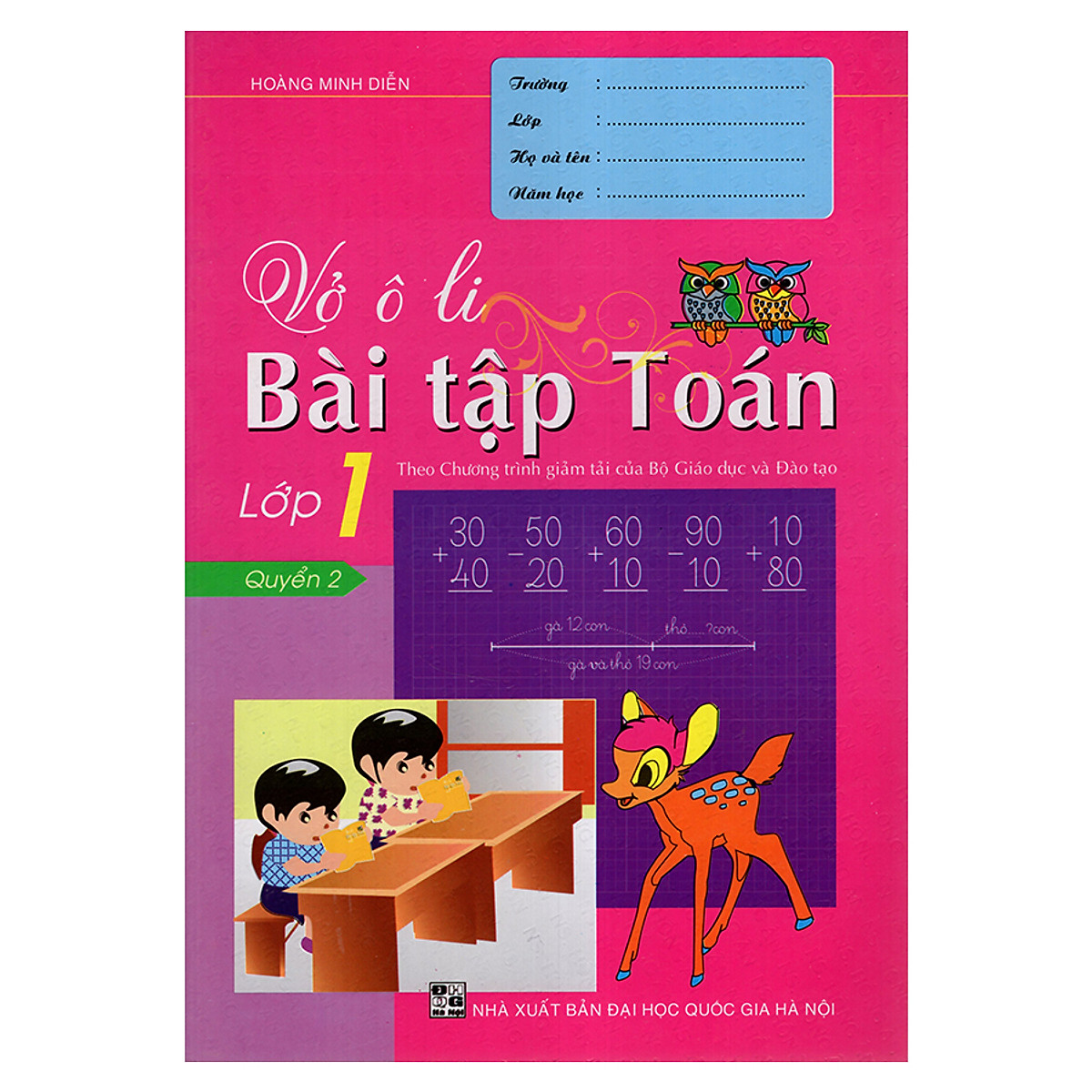 Vở Ô Li Bài Tập Toán Lớp 1 (Quyển 2)