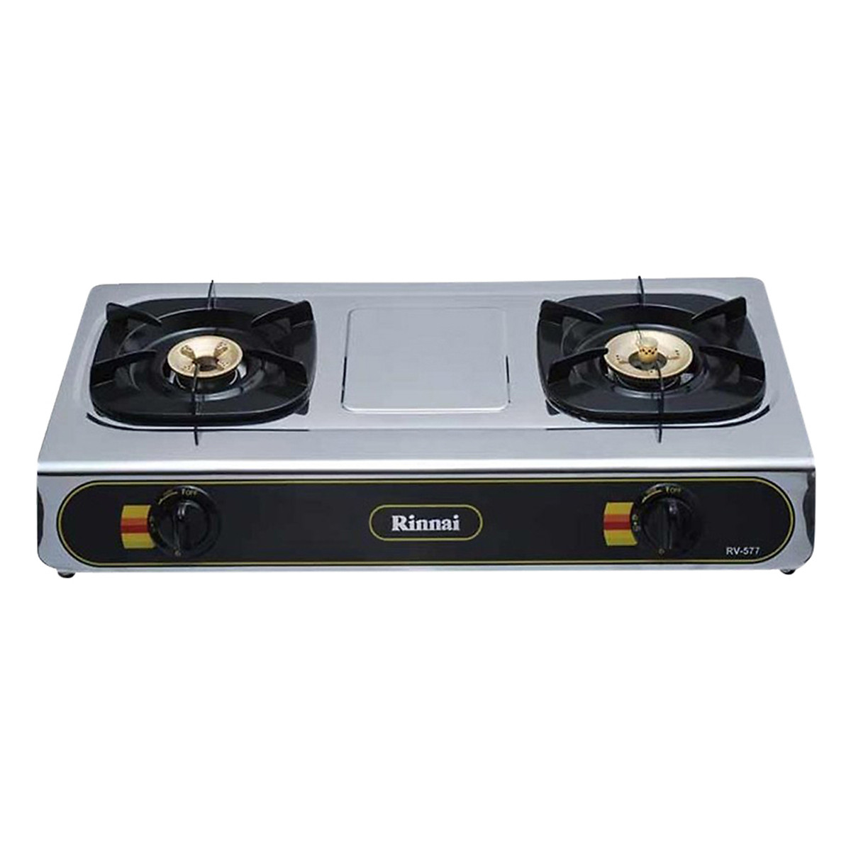 Bếp Gas Dương Rinnai RV-577BK - Bạc Inox - Hàng Chính Hãng