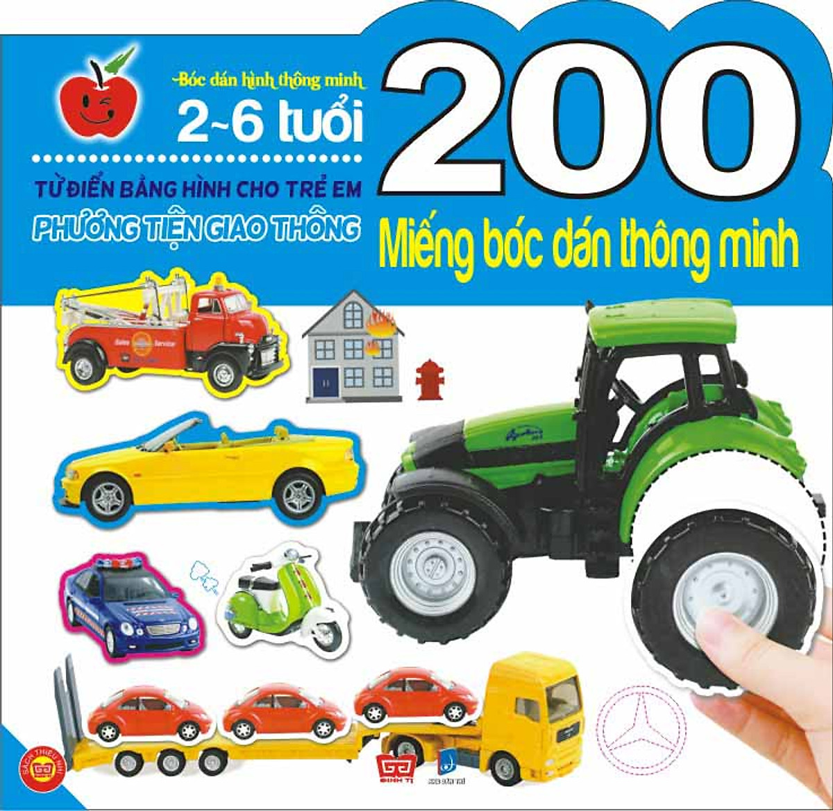 200 Miếng Bóc Dán Thông Minh- Phương Tiện Giao Thông 