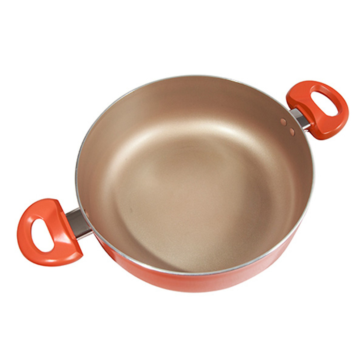 Nồi Lẩu Tráng Sứ Chống Dính Đáy Từ Smartcook 2355552 26cm - Màu Cam | Tiki