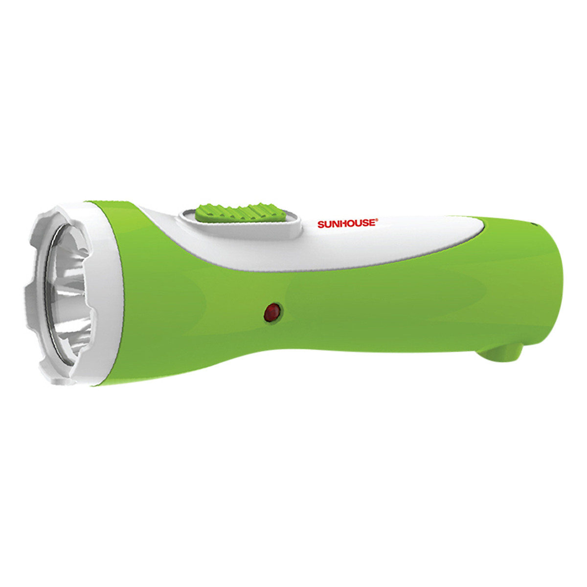 Đèn Pin Tay Cầm Cỡ Nhỏ Sunhouse SHE-4051 - Trắng Xanh Lá