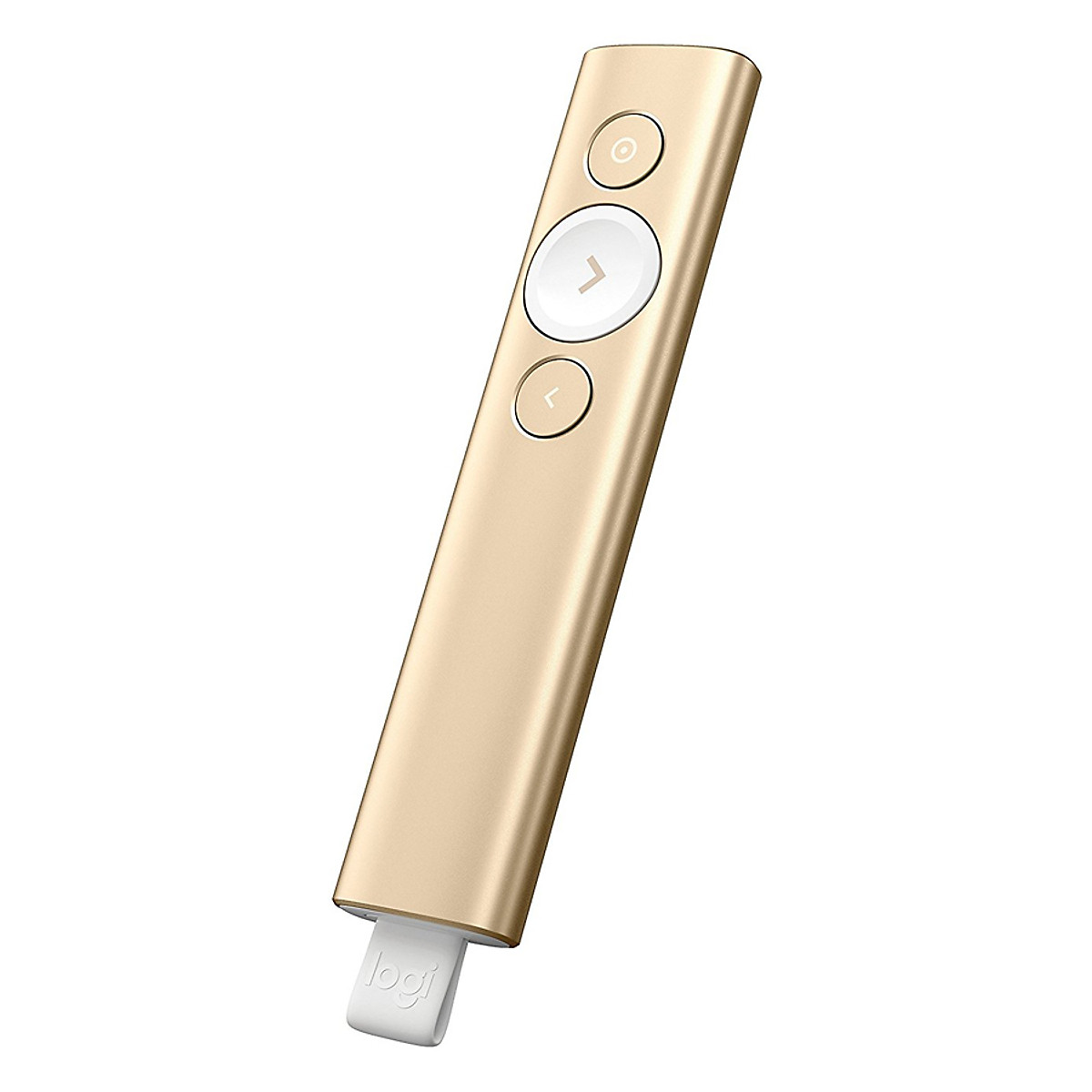 Bút trình chiếu từ xa Logitech Spotlight - không dây đến 30m, kết nối Bluetooth và USB, phóng to để nhấn mạnh, điều khiển con trỏ bật video - Hàng chính hãng