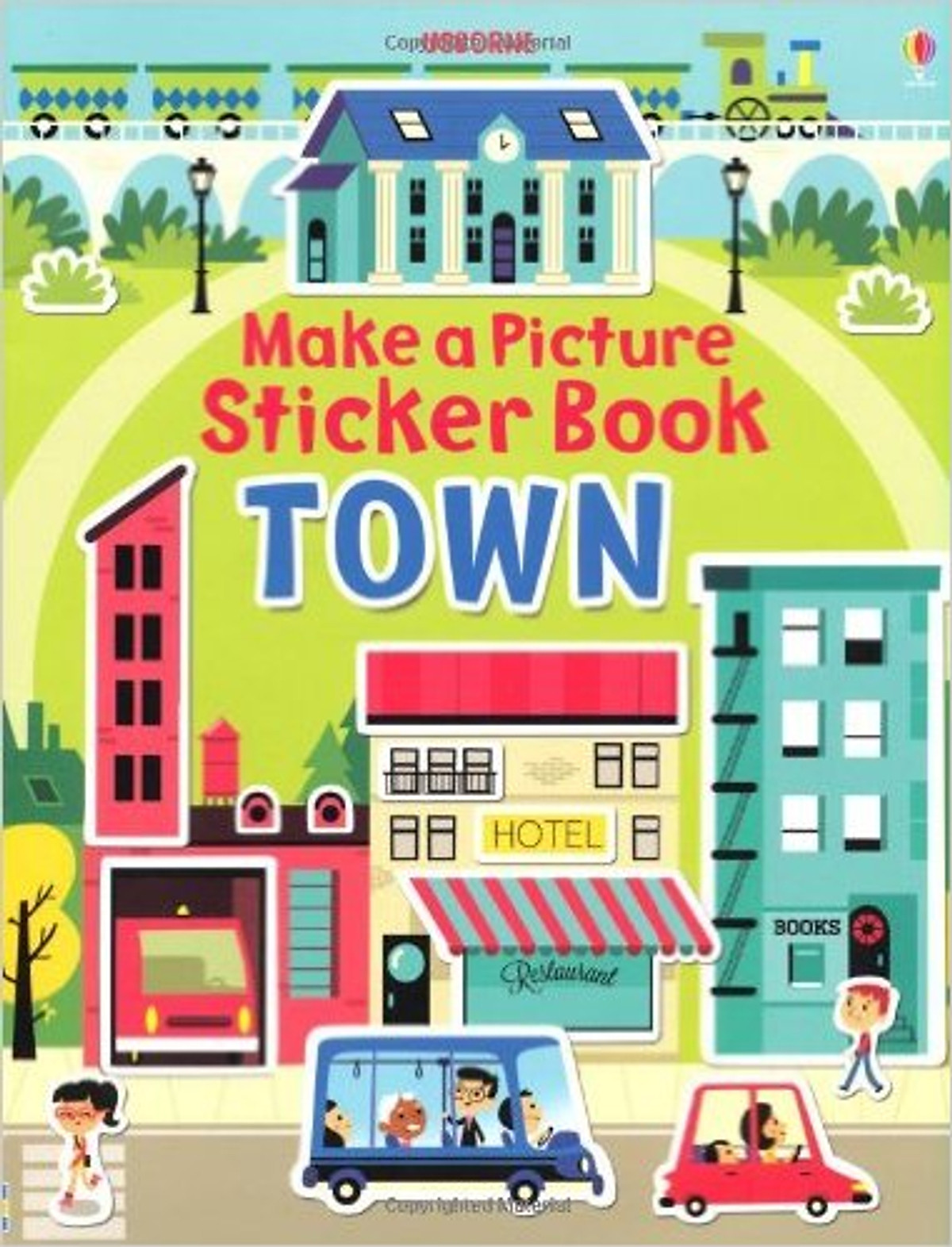 Usborne Make a Picture Sticker Book Town