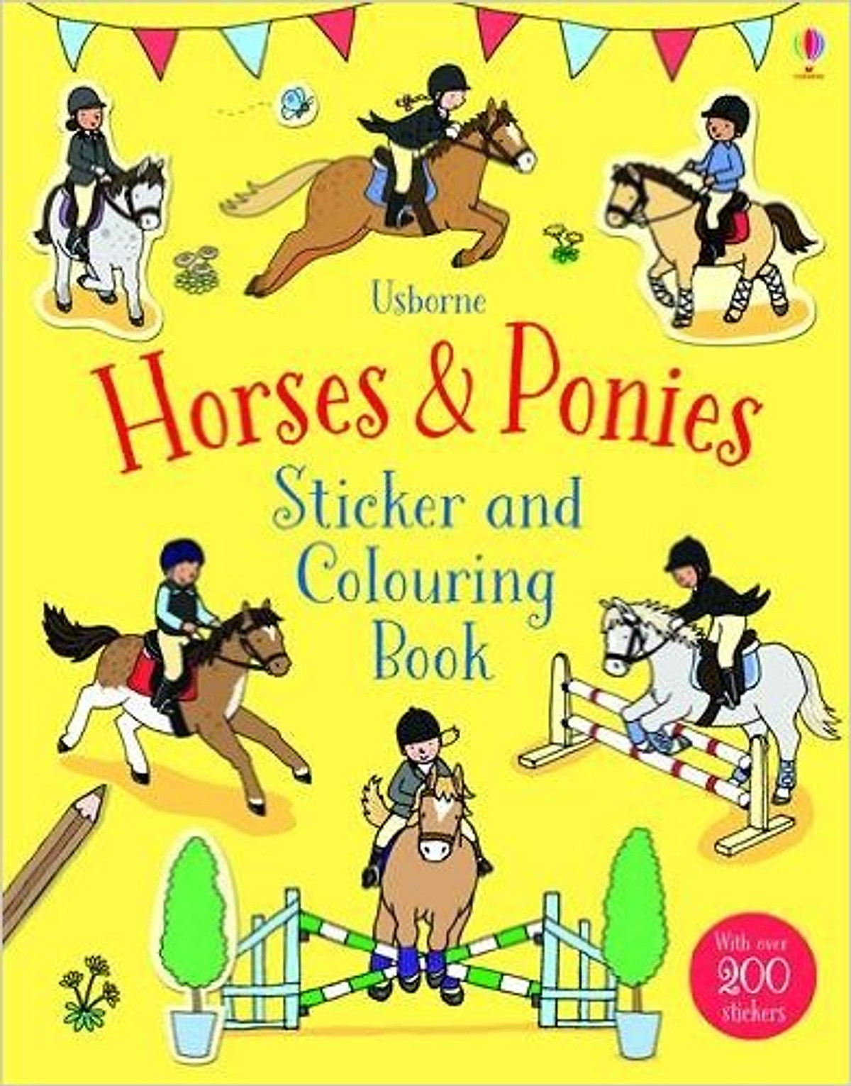 Sách tô màu Horses and Ponies Sticker And Colouring Book