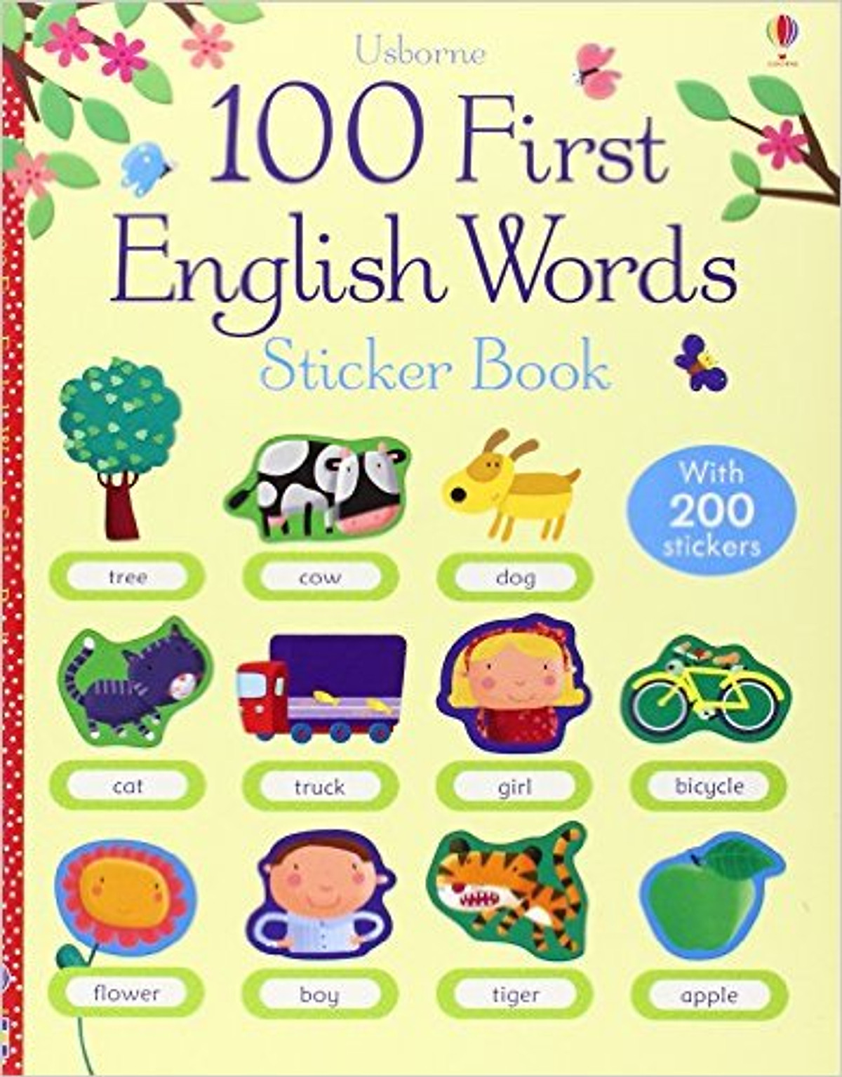 Usborne 100 First English Words Sticker book