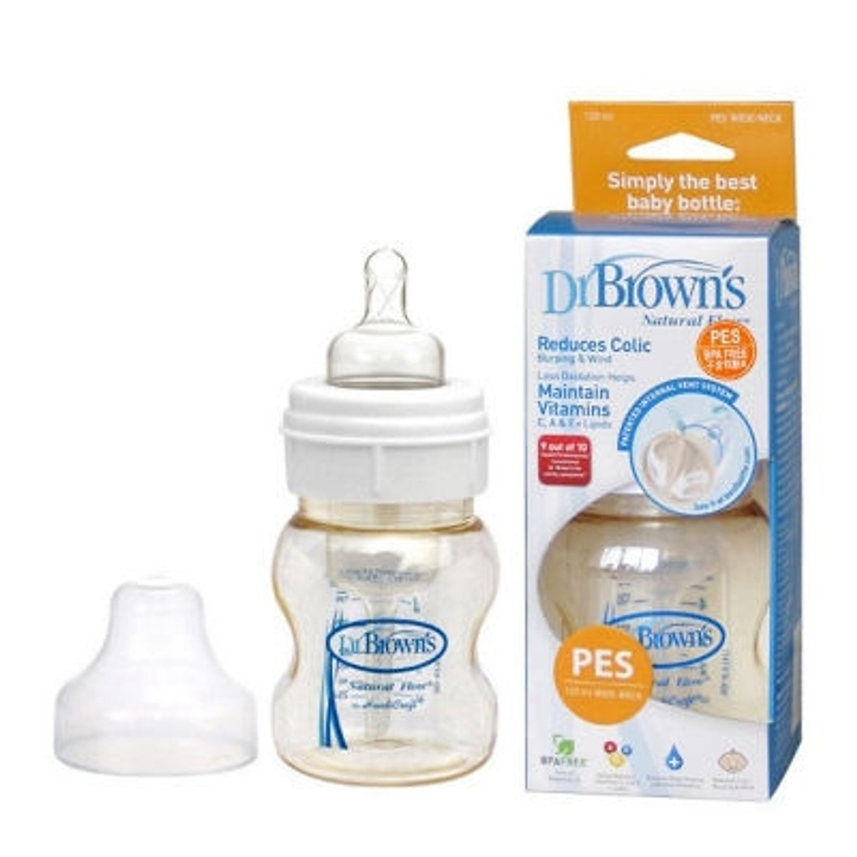 Bình Nhựa Cổ Rộng PES Dr.Brown's - 551 (120ml)