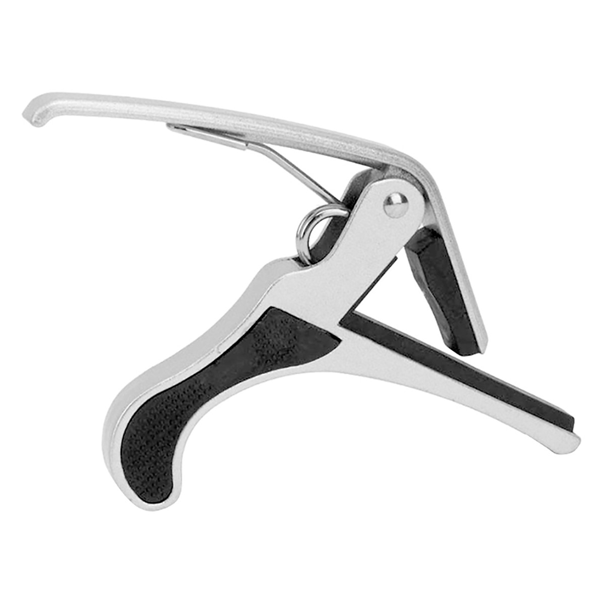 Capo Guitar Acoustic Ngắn KBD 5A8Ba Bạc Tiki