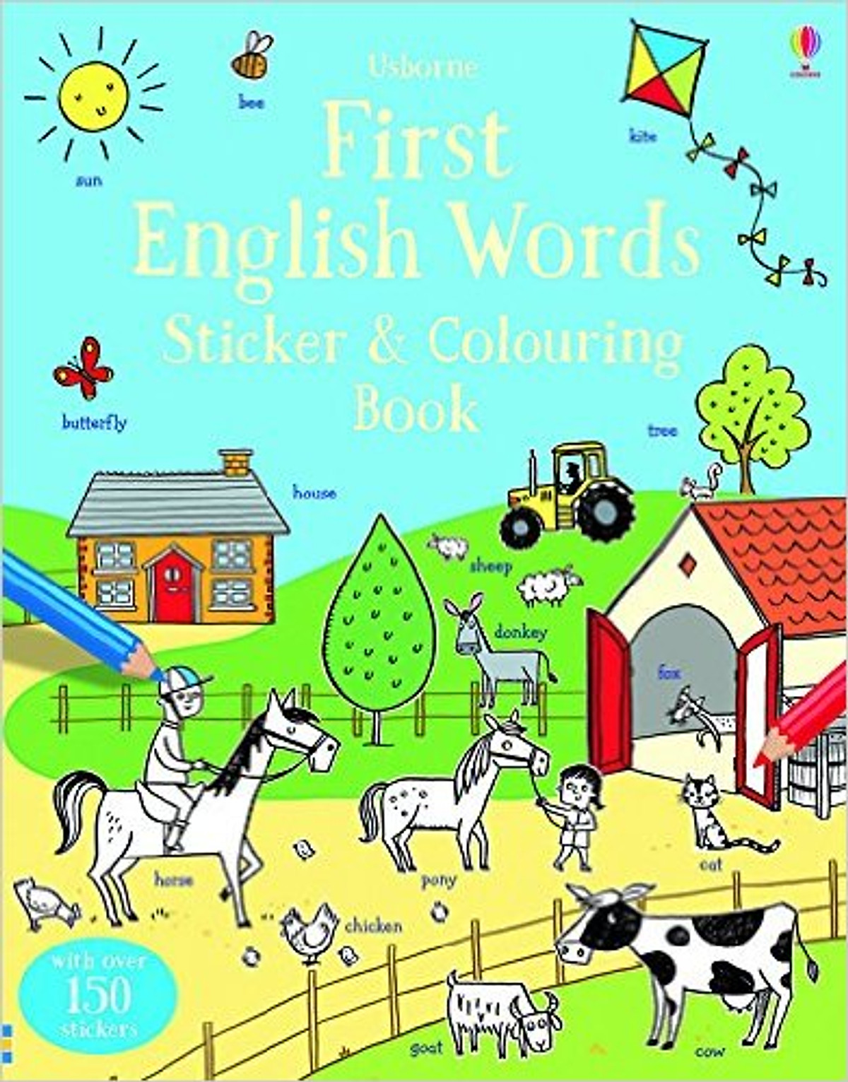 Sách tô màu First English Words Sticker And Colouring Book