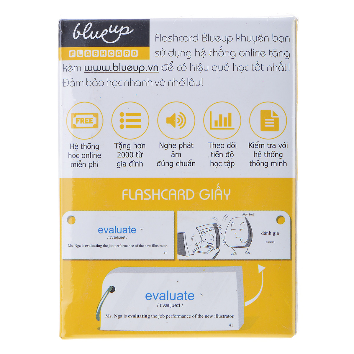 Hộp Blueup TOEIC 600 Essential Flashcards For Toeic Trọn Bộ Flashcard