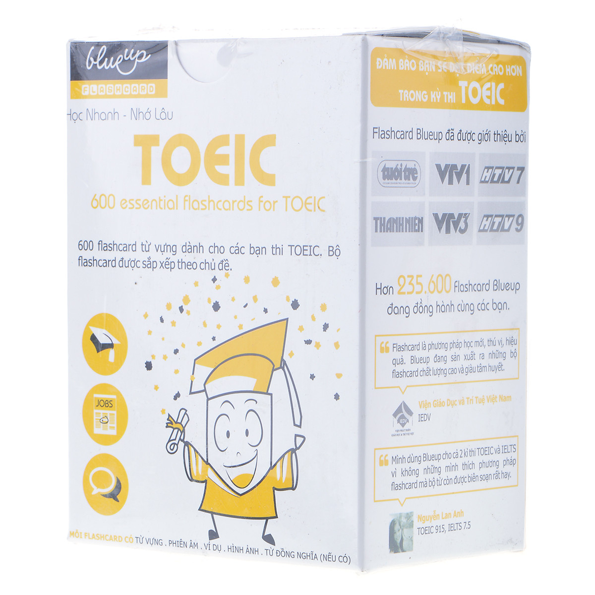 Hộp Blueup TOEIC 600 Essential Flashcards For Toeic Trọn Bộ Flashcard