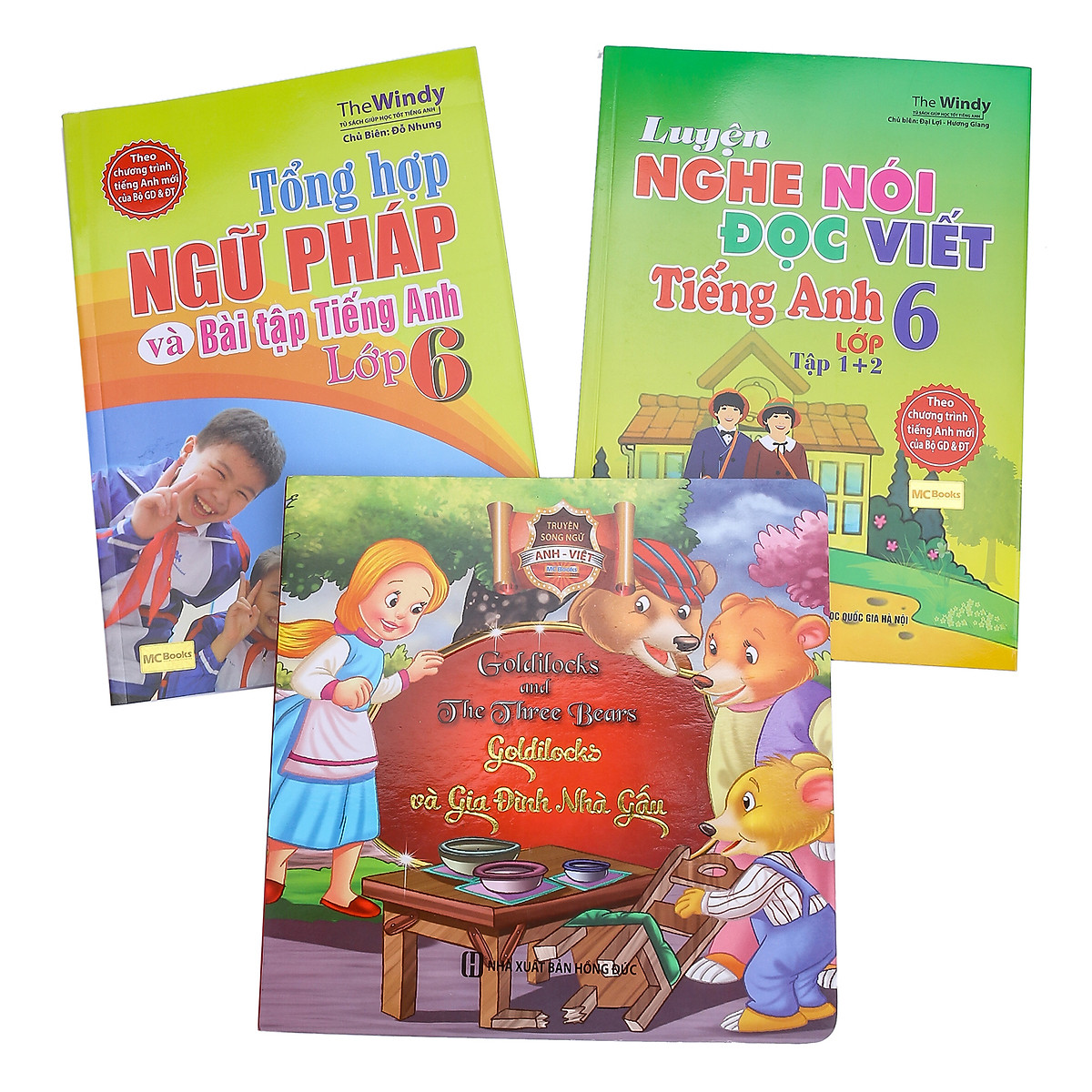 Combo Trọn Bộ 4 Kĩ Năng Nghe - Nói - Đọc - Viết Tiếng Anh Và Tổng Hợp Ngữ Pháp Và Bài Tập Tiếng Anh Lớp 6 (Tặng Kèm Sách Truyện Song Ngữ Anh - Việt)