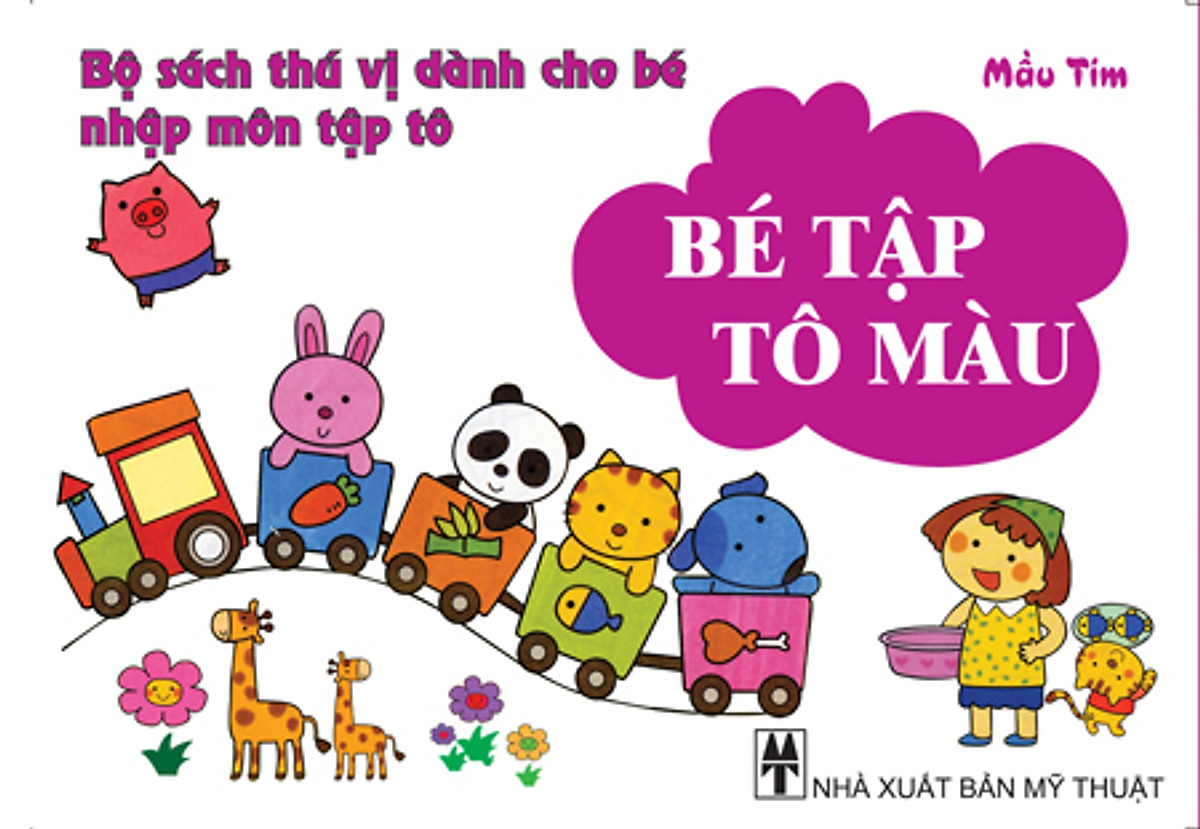 Bé Tập Tô Màu (Màu Tím)