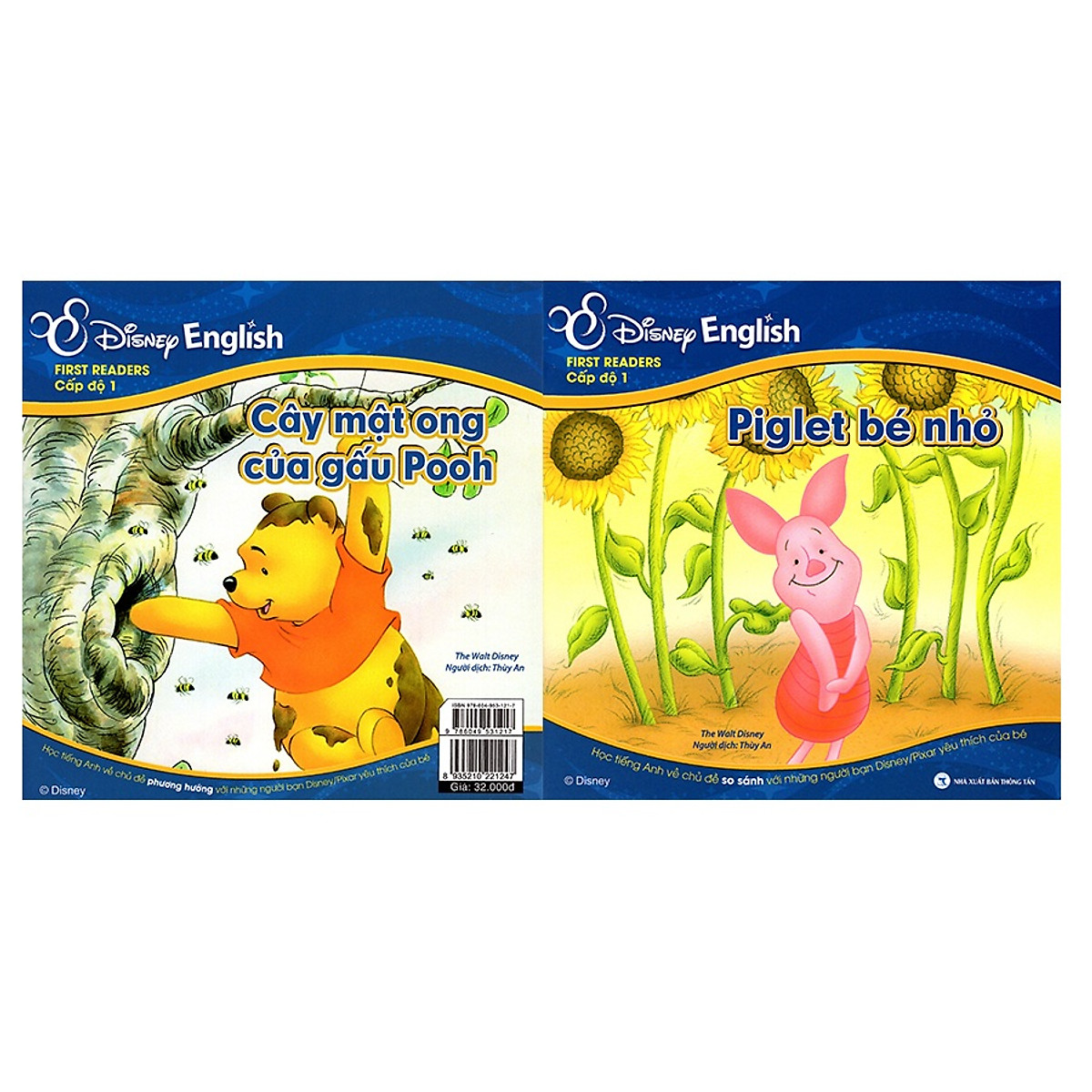 Disney English - Cấp Độ 1: Piglet Bé Nhỏ - Cây Mật Ong Của Gấu Pooh (Không CD)