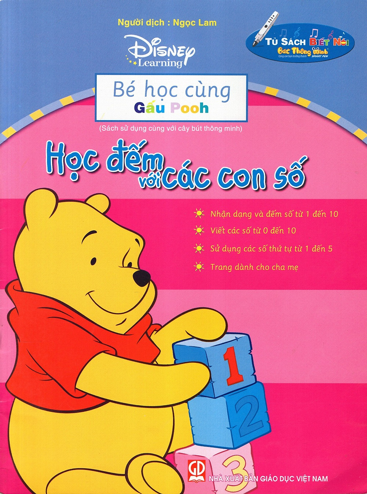 Bé Học Cùng Gấu Pooh: Học Đếm Với Các Con Số