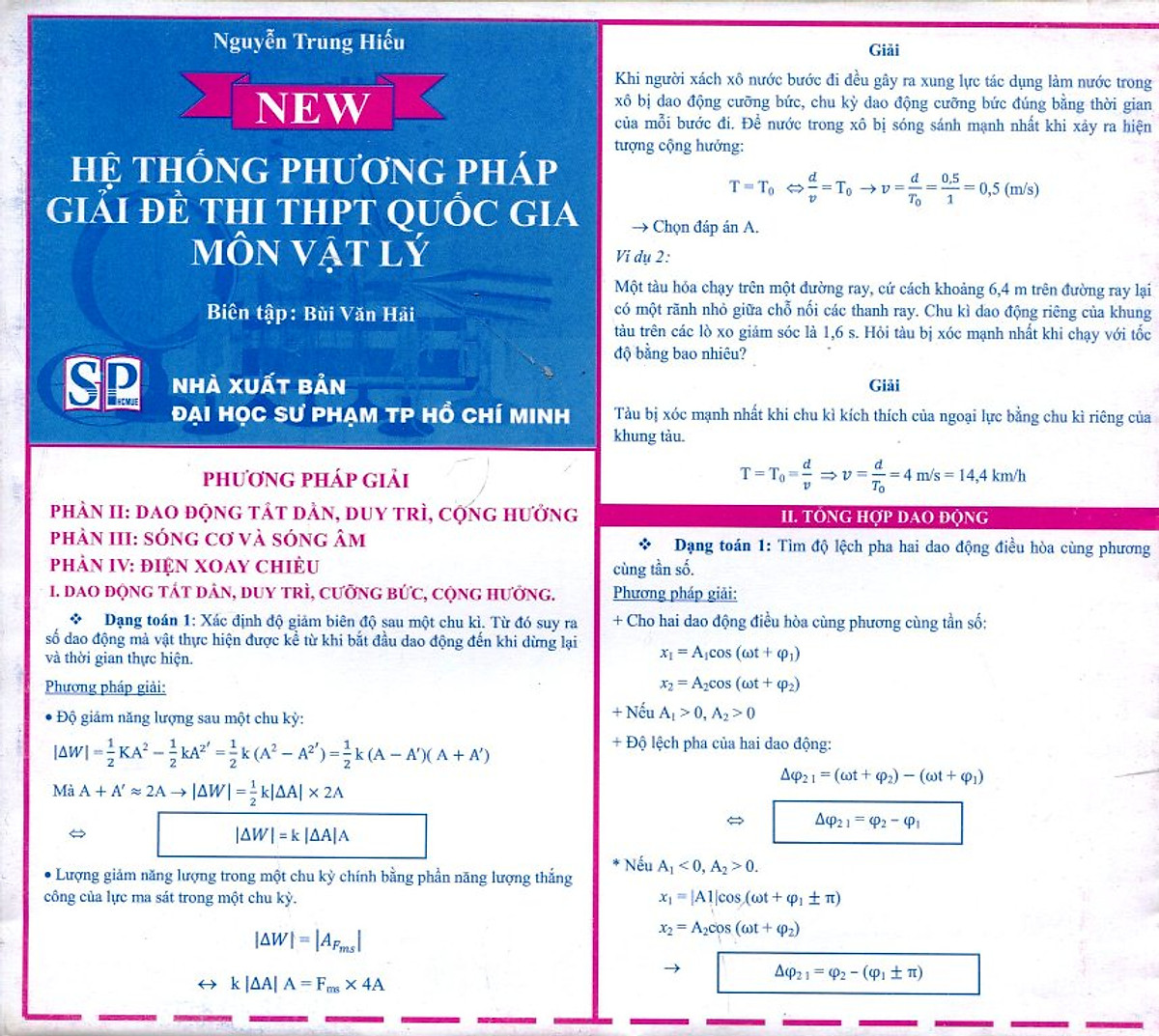 Bảng Hệ Thống Phương Pháp Giải Đề Thi THPT Quốc Gia Môn Vật Lý (2)