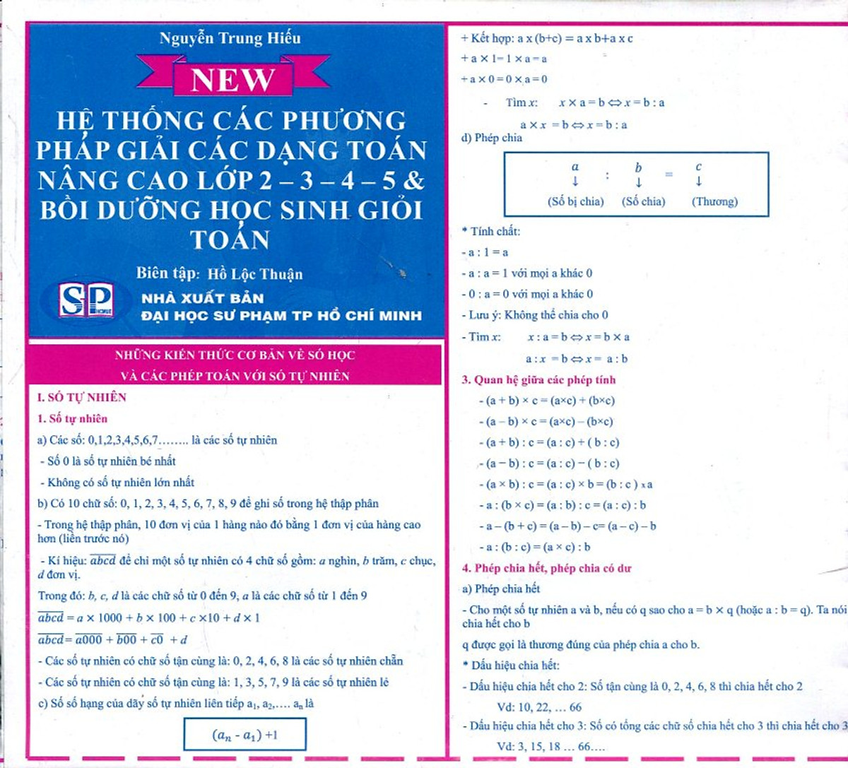 Hệ Thống Các Phương Pháp Giải Các Dạng Toán Nâng Cao Lớp 2 - 3 - 4 - 5 Và Bồi Dưỡng Học Sinh Giỏi Toán