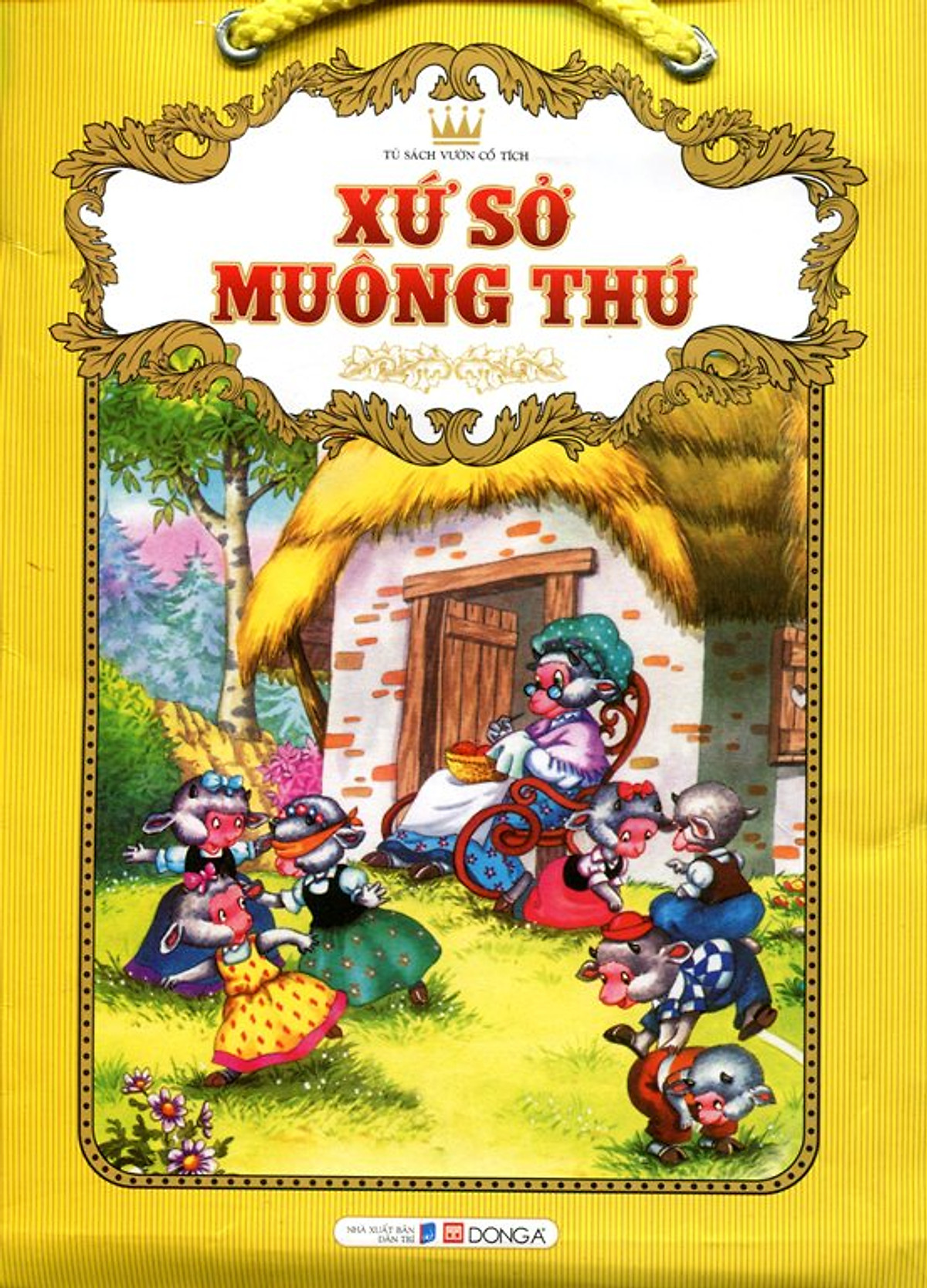 Tranh dán tường 3D muôn thú dưới ánh trăng