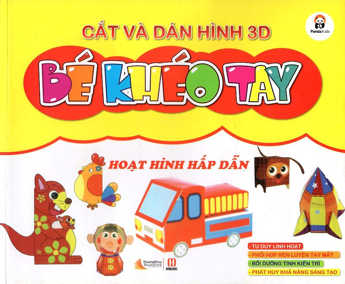 Cắt Và Dán Hình 3D - Bé Khéo Tay - Hoạt Hình Hấp Dẫn