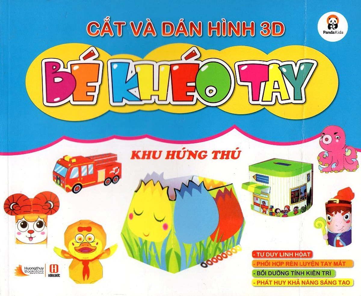 Cắt Và Dán Hình 3D - Bé Khéo Tay - Khu Hứng Thú