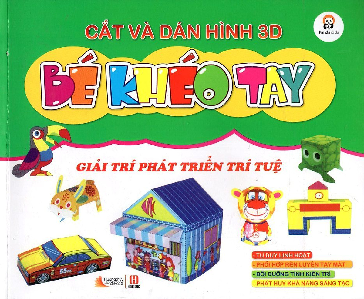 Cắt Và Dán Hình 3D - Bé Khéo Tay - Giải Trí Phát Triển Trí Tuệ