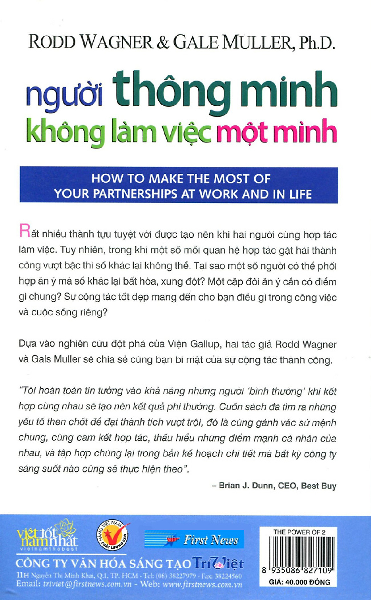 Người Thông Minh Không Làm Việc Một Mình