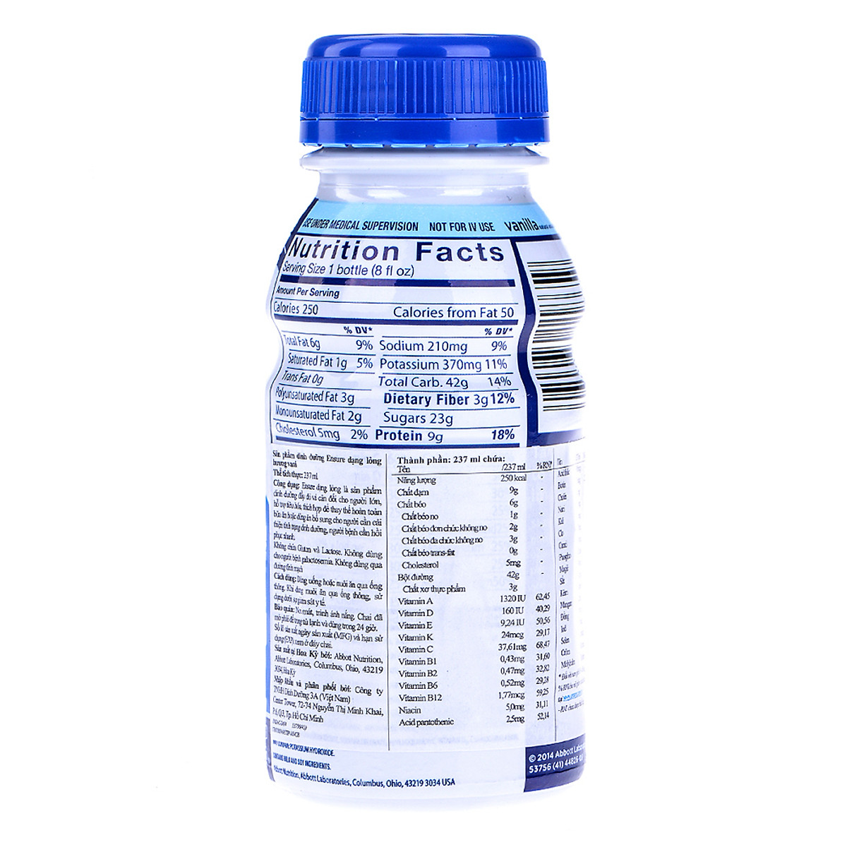 Combo 6 Chai Sữa Nước Abbott Ensure Liquid Vanilla 237ml