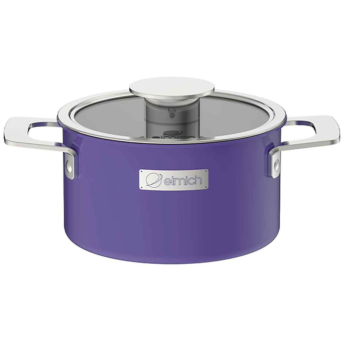 Nồi inox liền khối Elmich Hera - Tím - 18cm