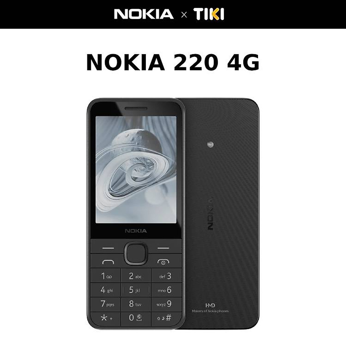 Điện thoại Nokia 220 4G - Hàng chính hãng - Đen