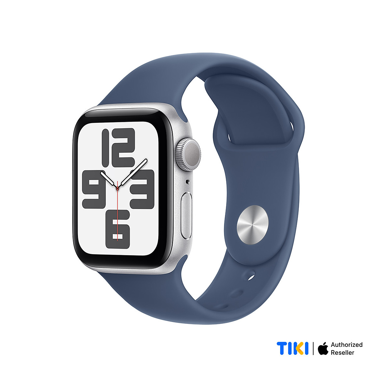 Apple Watch SE 2024 GPS (Viền nhôm, dây cao su) - Silver - Size S/M - 40mm - MXEC3SA/A