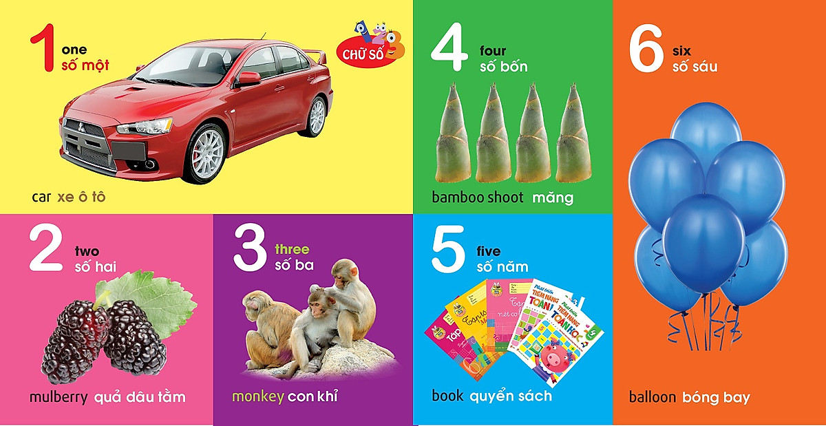 101 First Words: Numbers - Shapes - Colours (101 Từ Đầu Tiên: Chữ Số - Hình Dạng - Màu Sắc)