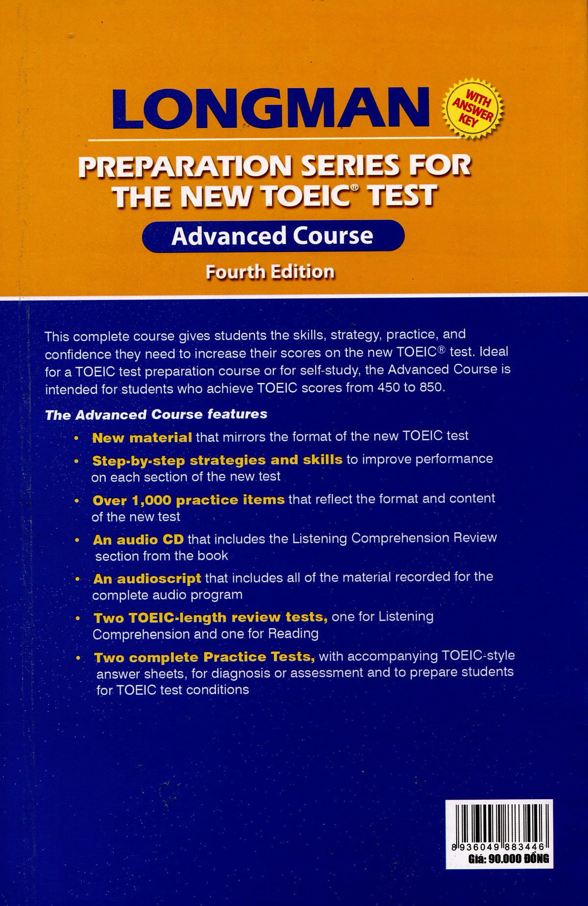 Longman Preparation Series For The New TOEIC Test – Advanced Course (Không CD)