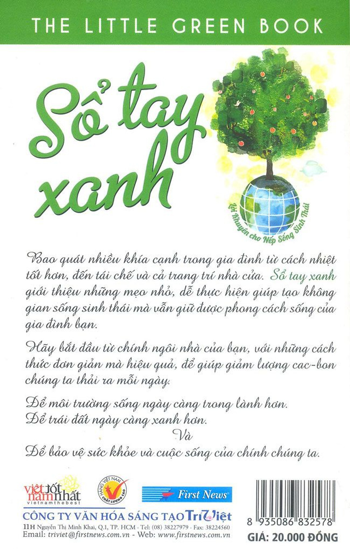 Sổ Tay Xanh - Lời Khuyên Cho Nếp Sống Sinh Thái