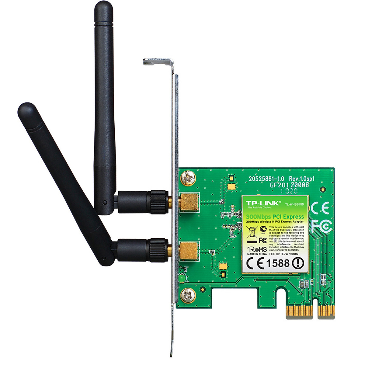 Bộ Chuyển Đổi Không Dây TP-Link TL-WN881ND PCI Express Chuẩn N 300Mbps - Hàng Chính Hãng