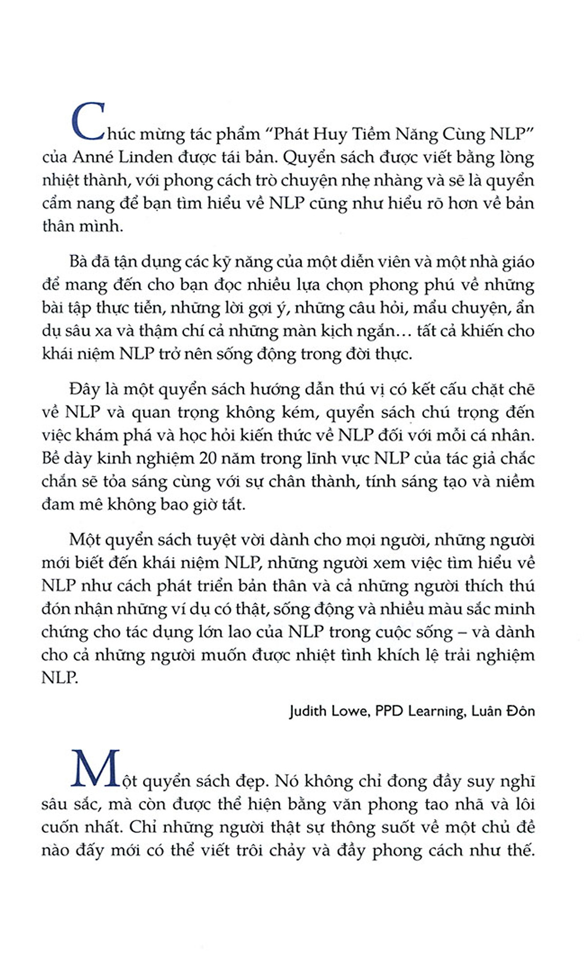 Phát Huy Tiềm Năng Cùng NLP: Làm Thế Nào Để Giao Tiếp Tốt Hơn Và Thành Công Hơn Một Cách Khoa Học Và Dễ Dàng (Tập 1)