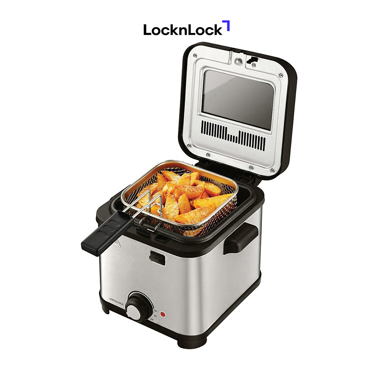 Nồi Chiên Ngập Dầu Lock&Lock EJF716SLV (1.5 Lít) - Hàng chính hãng