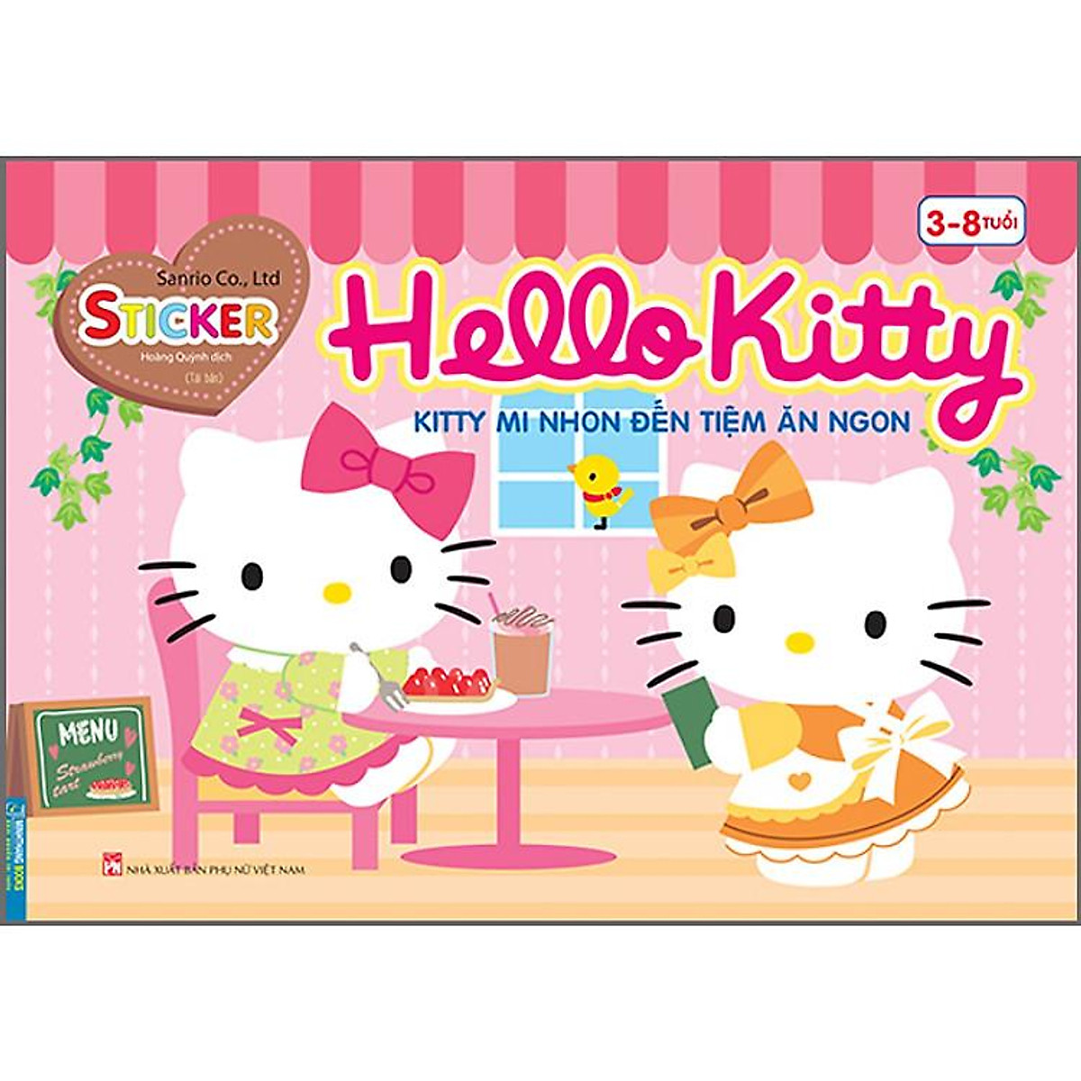 Sách Hello Kitty - Kitty Mi Nhon Đến Tiệm Ăn Ngon (3-8 Tuổi) - Tái Bản