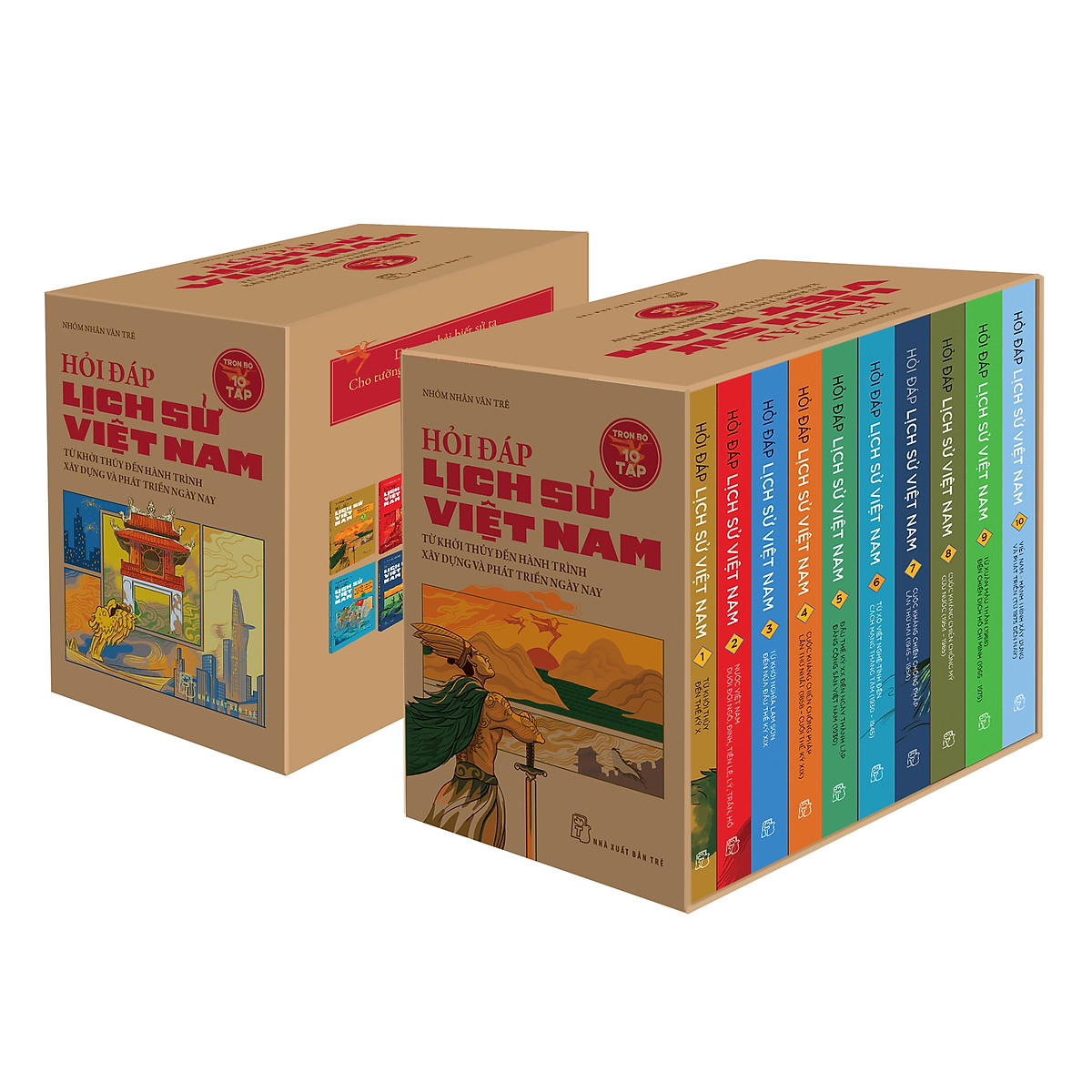Bộ sách Hỏi đáp lịch sử Việt Nam (Từ khởi thủy đến nay) - Hộp trọn bộ 10 tập