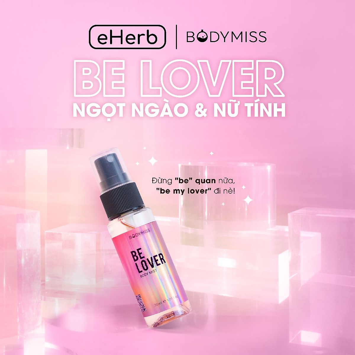 [GIFT] Bodymist Nam Nữ Toàn Thân Lưu Hương 6 Giờ - Nước Hoa Hẹn Hò BODYMISS Be Lover 30ml (Chai)