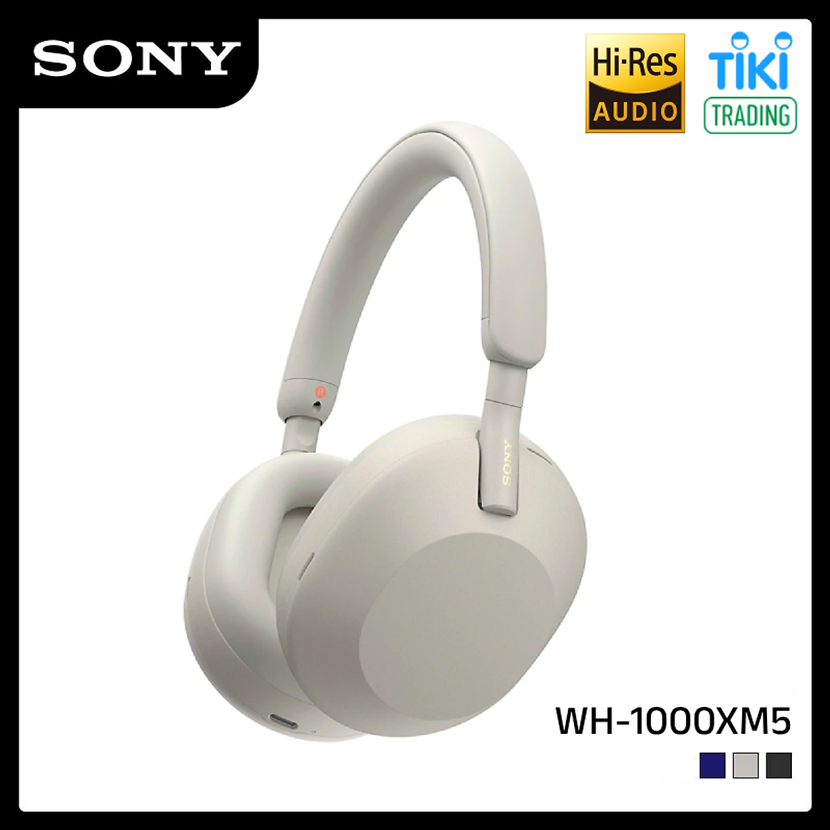 Tai Nghe Bluetooth Chụp Tai Sony WH-1000XM5 Hi-Res Noise Canceling - Hàng Chính Hãng - Màu Bạc
