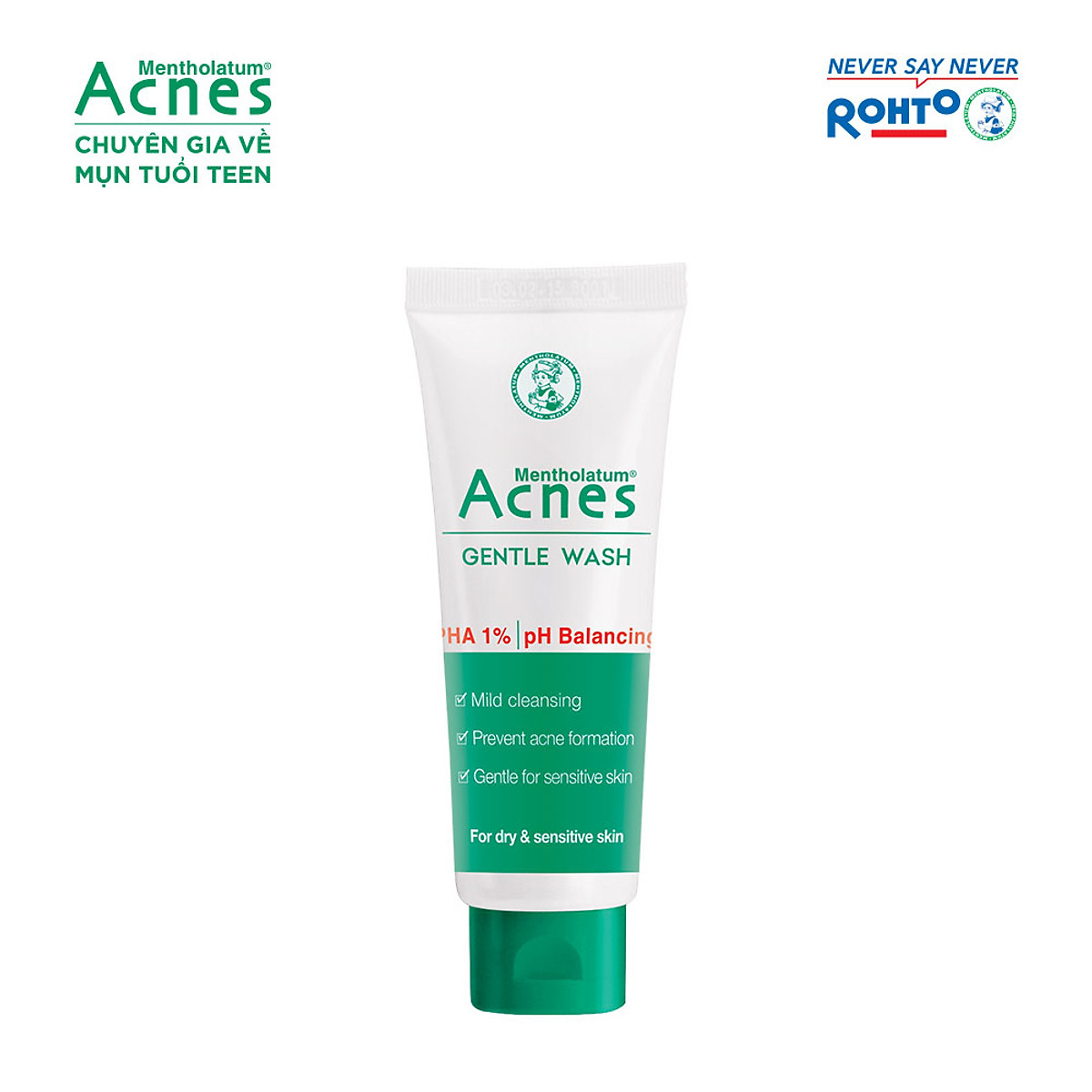 [Gift] Gel rửa mặt ngăn ngừa mụn Acnes Gentle Wash 25g