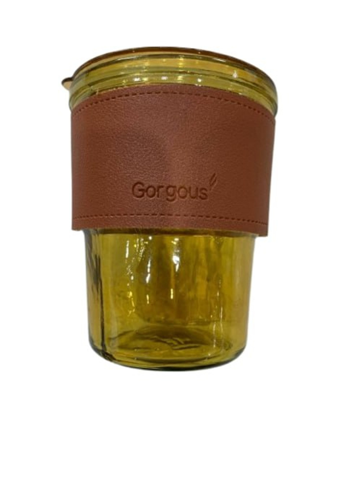 [Gift] - Ly thủy tinh phối với da (Màu ngẫu nhiên)