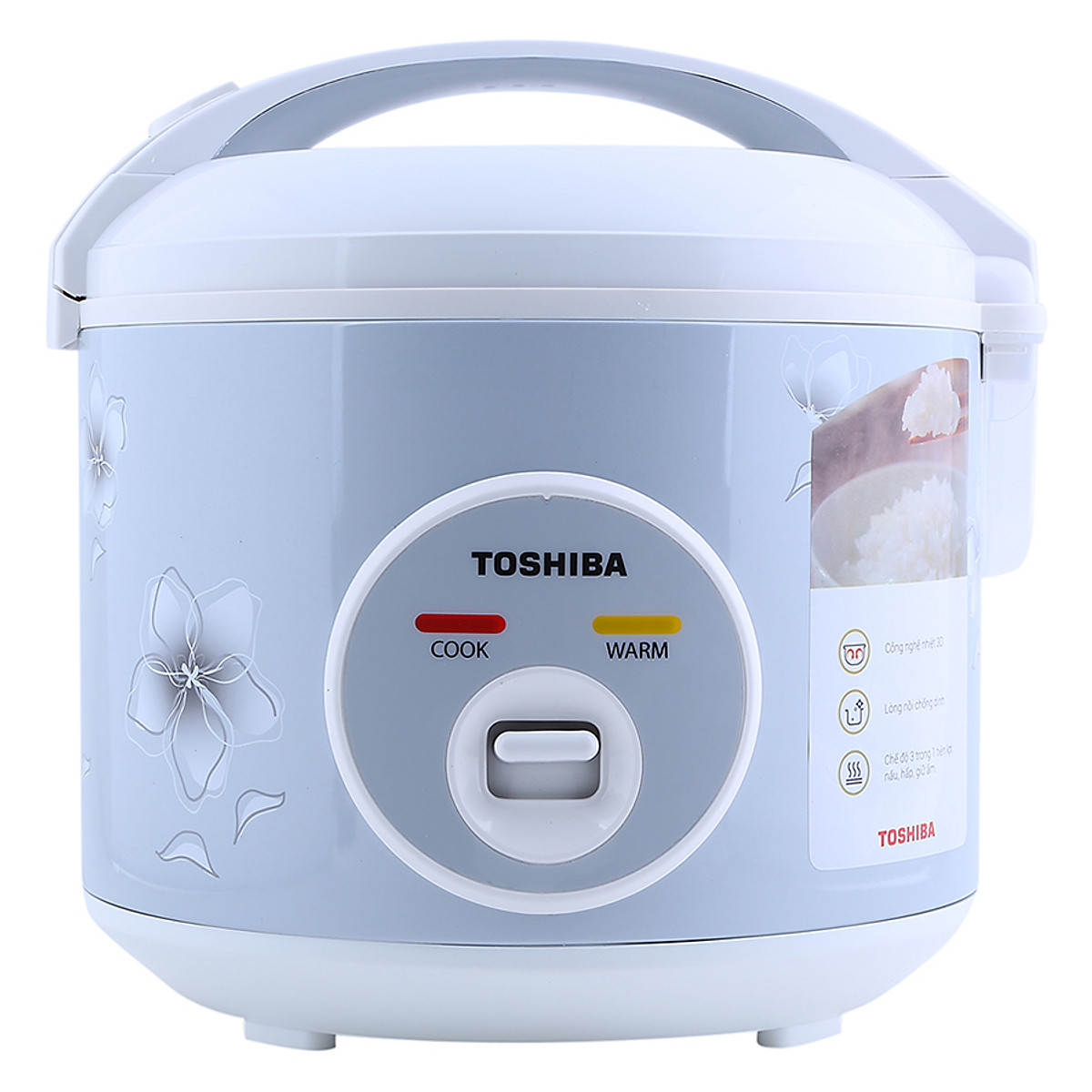 Nồi Cơm Nắp Gài Toshiba RC-10JFM(H)VN (1L) - Hàng chính hãng