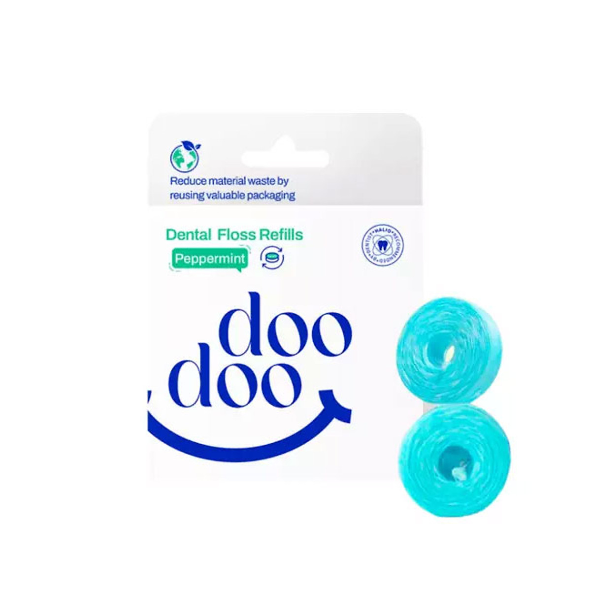 [GIFT]  Set 2 Lõi Chỉ Nha Khoa Doodoo Dental Floss Refills 2x30m Peppermint
