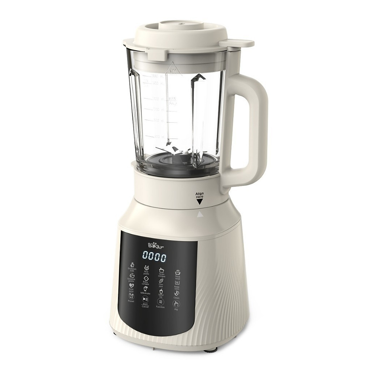 Máy làm sữa hạt đa năng Bear PBJ-C16Q8 (HB-4H16N) 1,5 lít - Hàng chính hãng